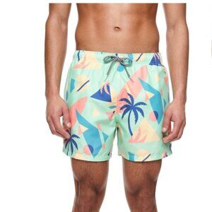 Like New! Boardies Overlay Mid Length Swim Shorts in Green in Size XL